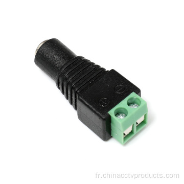 Connecteur de câble d&#39;adaptateur d&#39;alimentation à 2 broches 5.5 2.1mm